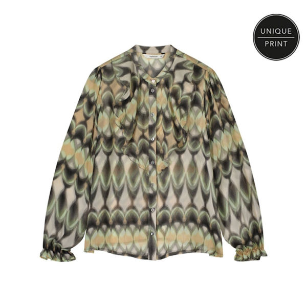 Summum Bluse Arch Print Multicolor