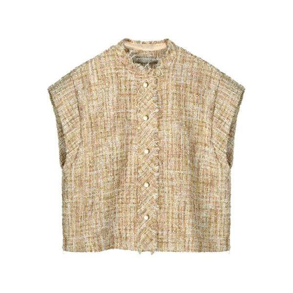Summum Gilet Tweed Vest Ivory