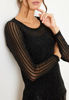 In Front Giana Mesh Bluse Sort