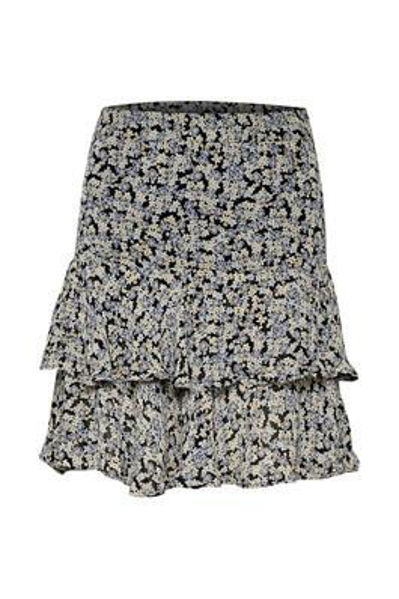 Part Two Nederdel Kamaran Dark Navy Mini Flower
