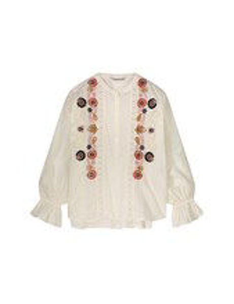 Summum Bluse Flower Embroidery