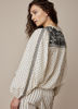 Summum Bluse Embroidery Dobby Ivory