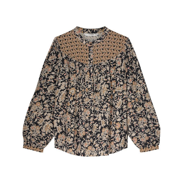 Summum Bluse Petite Fleur Black