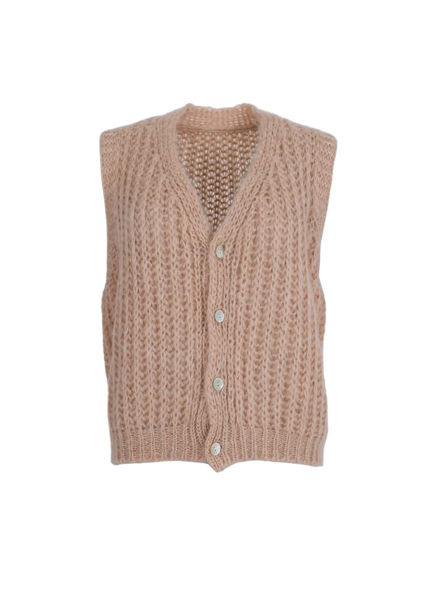 Black Colour Cacey Rib Vest