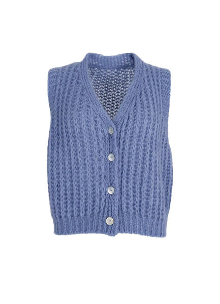 Black Colour Casey Rib Vest