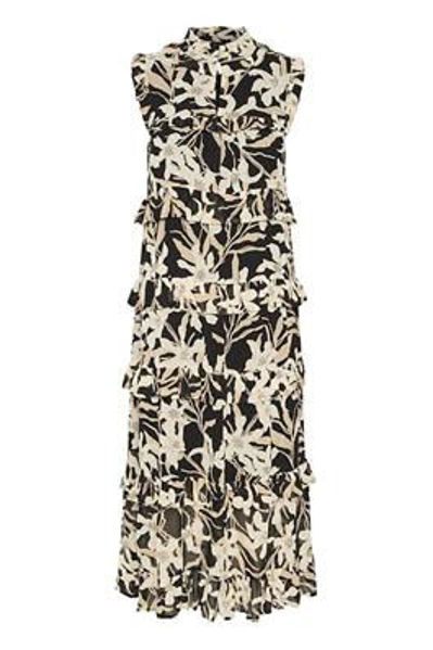Part Two Kjole Parilla Black Flower Print