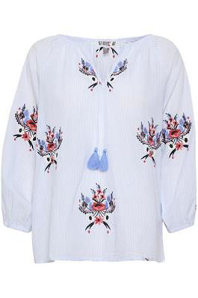 Culture Bluse Bjanka Blue Stripe