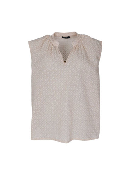 Black Colour Kaya Embroidery Top Sand